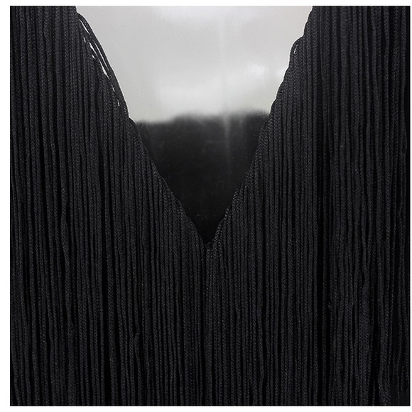 NEW! Black Fringe Jumpsuit - Picture 5 of 7